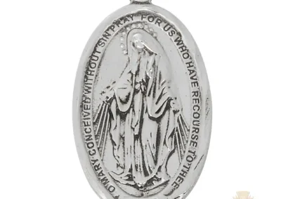 Sterling Silver Miraculous Medal Pendant