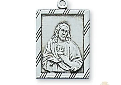 Sterling Silver Sacred Heart Pendant