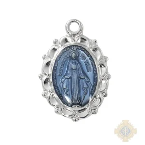 Sterling Silver Miraculous Medal Pendant
