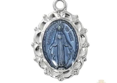 Sterling Silver Miraculous Medal Pendant