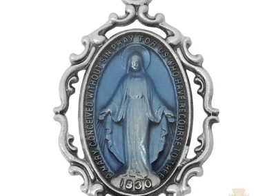 Sterling Silver Miraculous Medal Pendant
