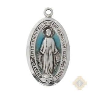 Sterling Silver Miraculous Medal Pendant