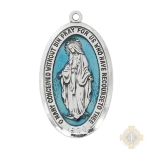 Sterling Silver Miraculous Medal Pendant