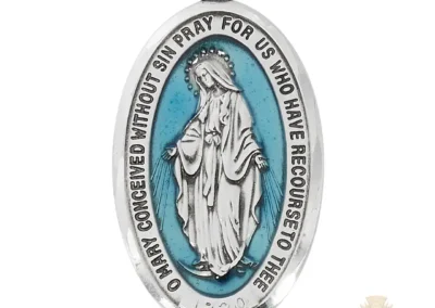 Sterling Silver Miraculous Medal Pendant