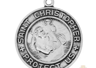 Sterling Silver St. Christopher Pendant