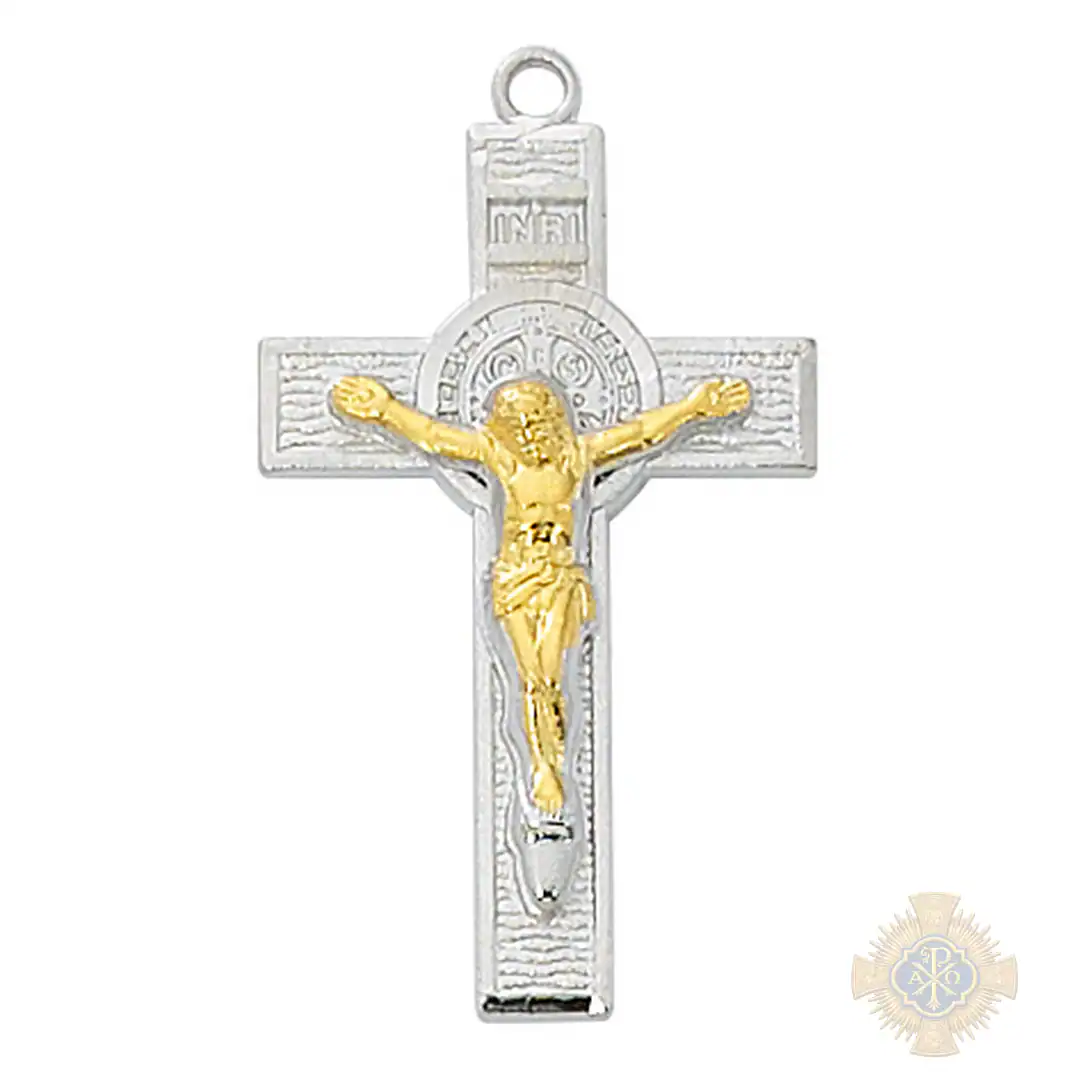 Gold over Sterling Silver Crucifix Pendant Gold over Sterling Silver Crucifix Pendant