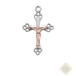 Rose Gold over Sterling Silver Cross