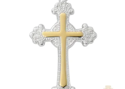 Gold over Sterling Silver Cross