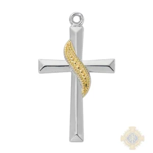 Gold over Sterling Silver Cross