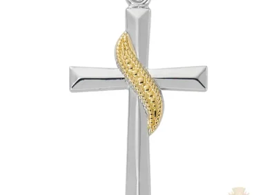 Gold over Sterling Silver Cross