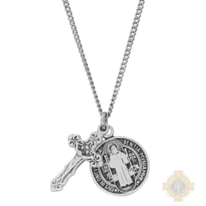Sterling Silver St. Benedict Crucifix Pendant