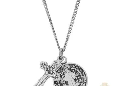 Sterling Silver St. Benedict Crucifix Pendant
