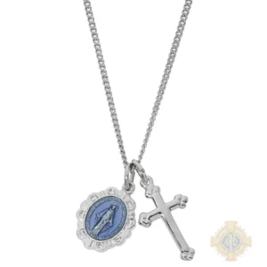 Sterling Silver Miraculous Medal Cross