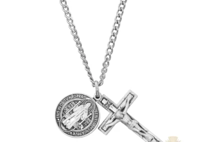 Sterling Silver St. Benedict Crucifix Pendant