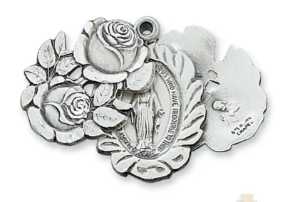 Sterling Silver Miraculous Medal Pendant
