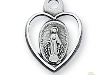 Sterling Silver Miraculous Medal Pendant