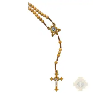 Olive Wood Miraculous Rosary