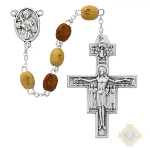 Wood Tau Rosary
