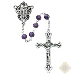 Purple Bead Rosary
