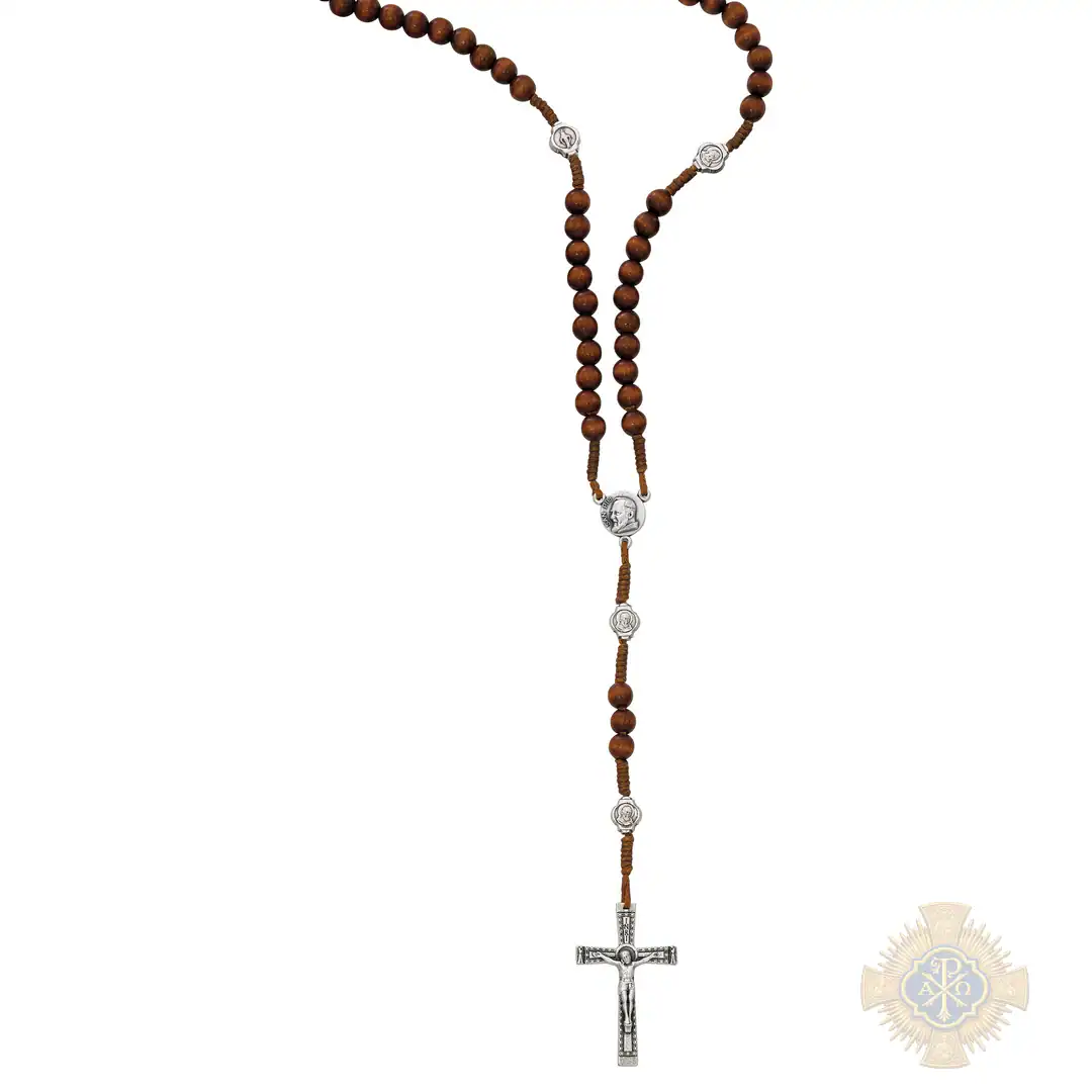 Brown Corded St. Pio Rosary Brown Corded St. Pio Rosary