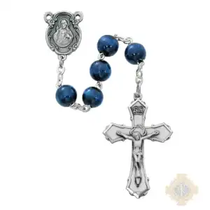 Blue Wood Rosary