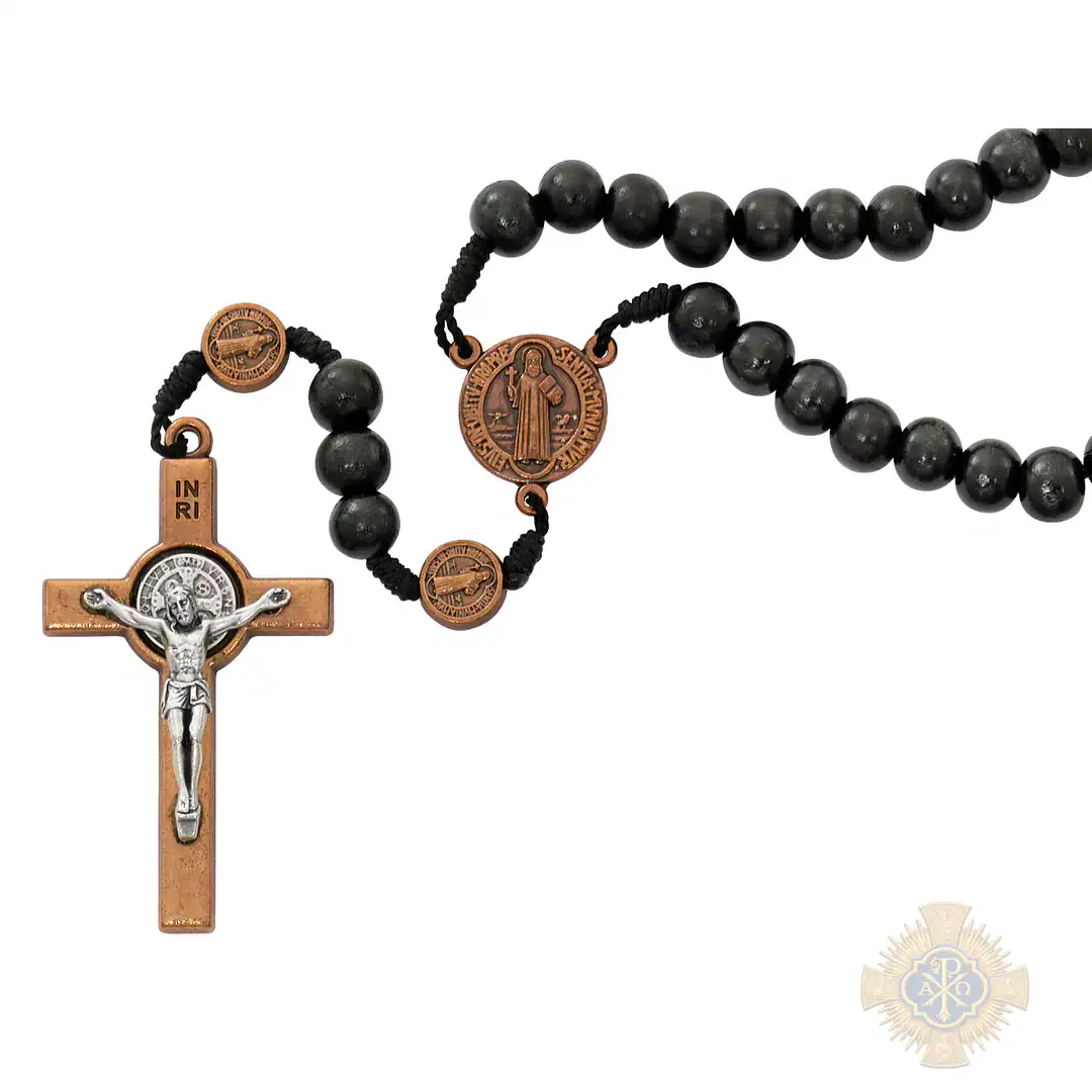 Black Wood St. Benedict Rosary Black Wood St. Benedict Rosary