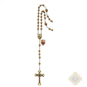 Bronze S.H/I.H. Rosary, Boxed.