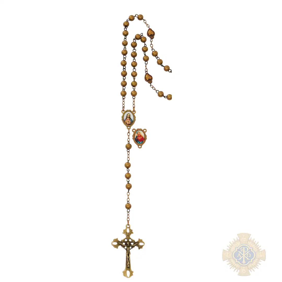 Bronze S.H/I.H. Rosary, Boxed. Bronze S.H/I.H. Rosary, Boxed.
