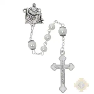 Pieta Pearl Rosary