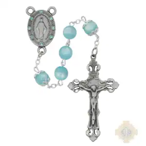 BLUE CATS EYE ROSARY DELUXE