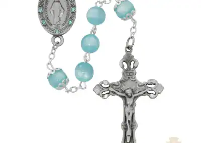 BLUE CATS EYE ROSARY DELUXE