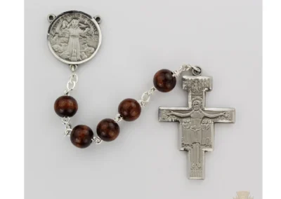 San Damiano Rosary with Pewter Crucifix