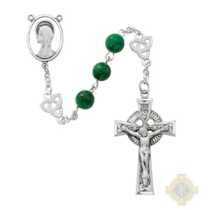 Irish Jade Glass Rosary