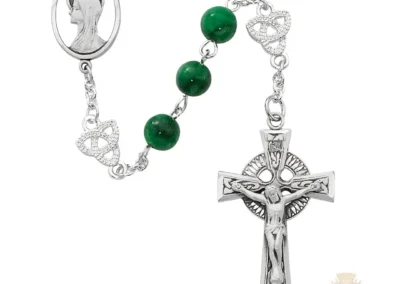 Irish Jade Glass Rosary