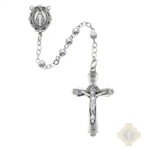 All Sterling Rosary with Sterling Silver Crucifix