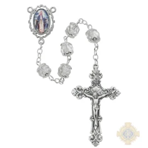 Lady Of Grace Decal Rosary With Pewter Crucifix