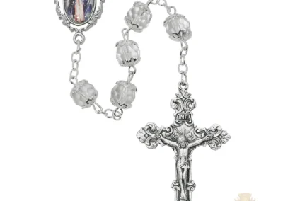 Lady Of Grace Decal Rosary With Pewter Crucifix