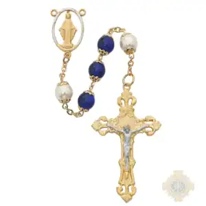 Blue Miraculous Rosary