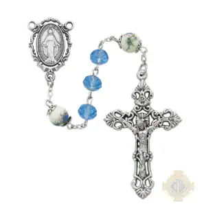 Blue Miraculous Rosary