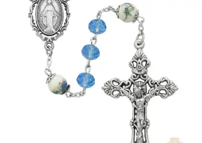 Blue Miraculous Rosary
