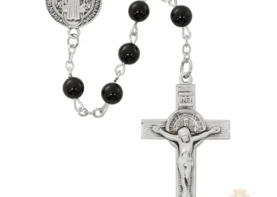 Sterling Silver St Benedict Rosary