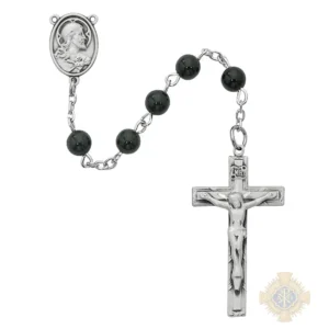 Pewter Hematite Rosary