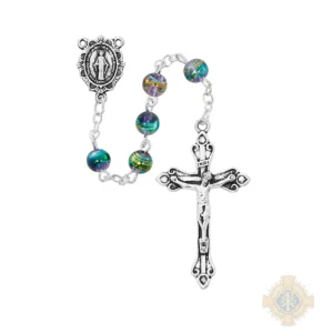 Purple Multi-Color Rosary Deluxe Gift Box
