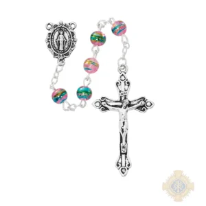Pink Multi-Color Rosary Deluxe Gift Box