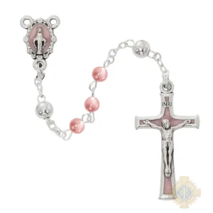 Pink Pearl Rosary Deluxe