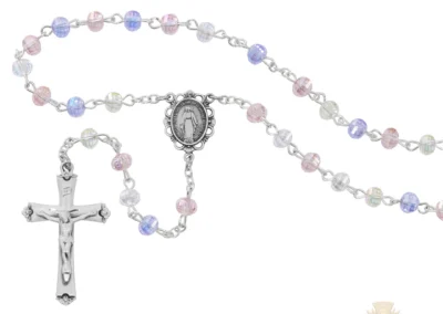 Tin-Cut Crystal Rosary